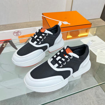 Giga Sneaker Black Mix White Calfskin