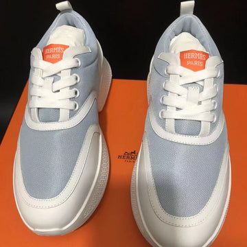 Giga Sneaker Bright Gray Mix White Calfskin