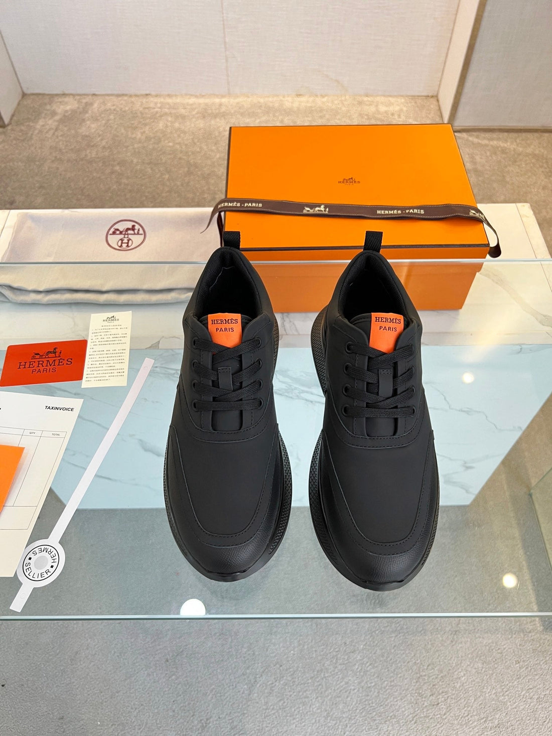 Hm Giga 50 Sneaker Black Goatskin