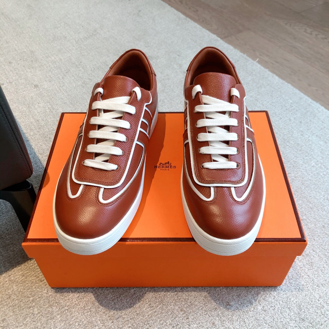 Hm Boomerang Sneaker Brick Calfskin
