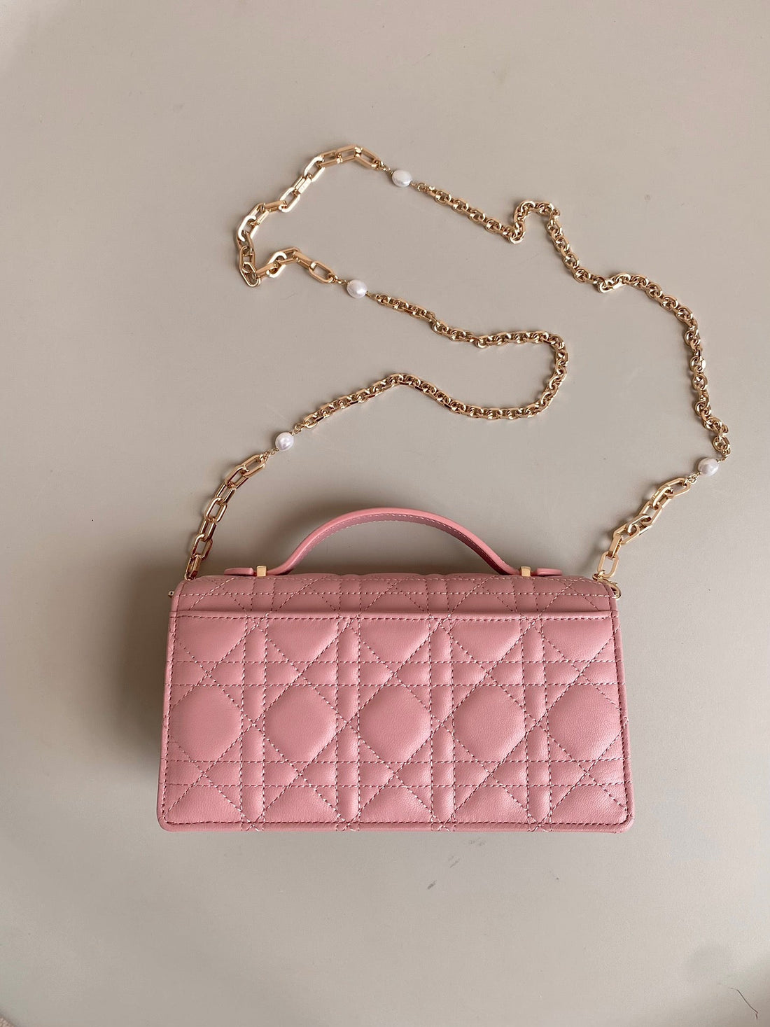 Lady 21 Chain Bag In Hot Pink Lambskin