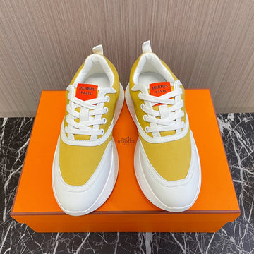 Giga Sneaker Yellow Mix White Calfskin