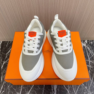 Giga Sneaker Gray Mix White Calfskin