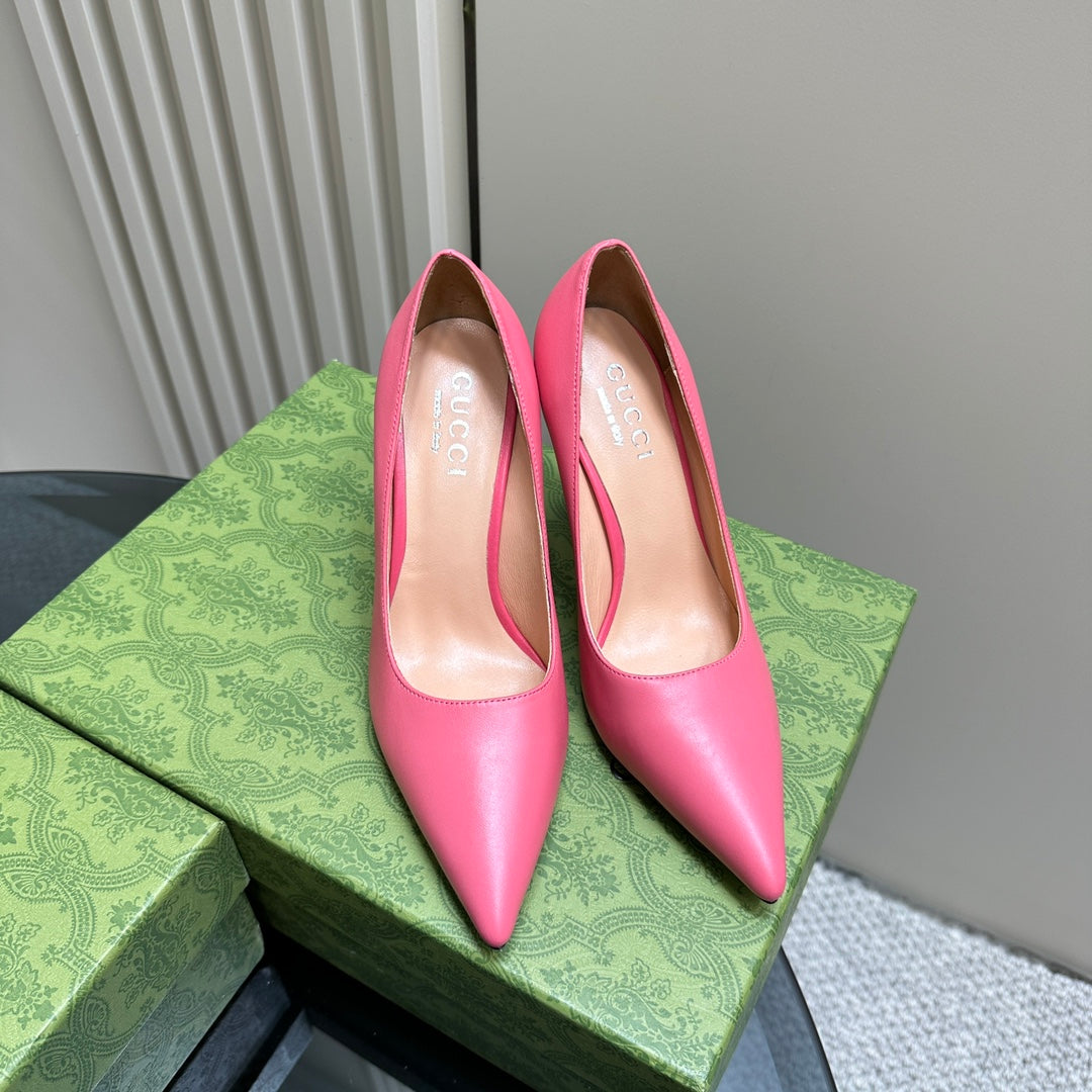 GG 105 Basic High Heel Hot Pink Lambskin