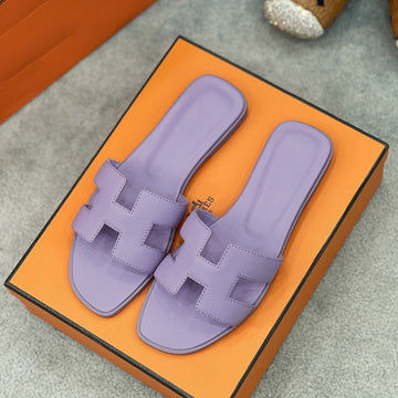0RAN Sandal Heather Plum Epsom Goatskin