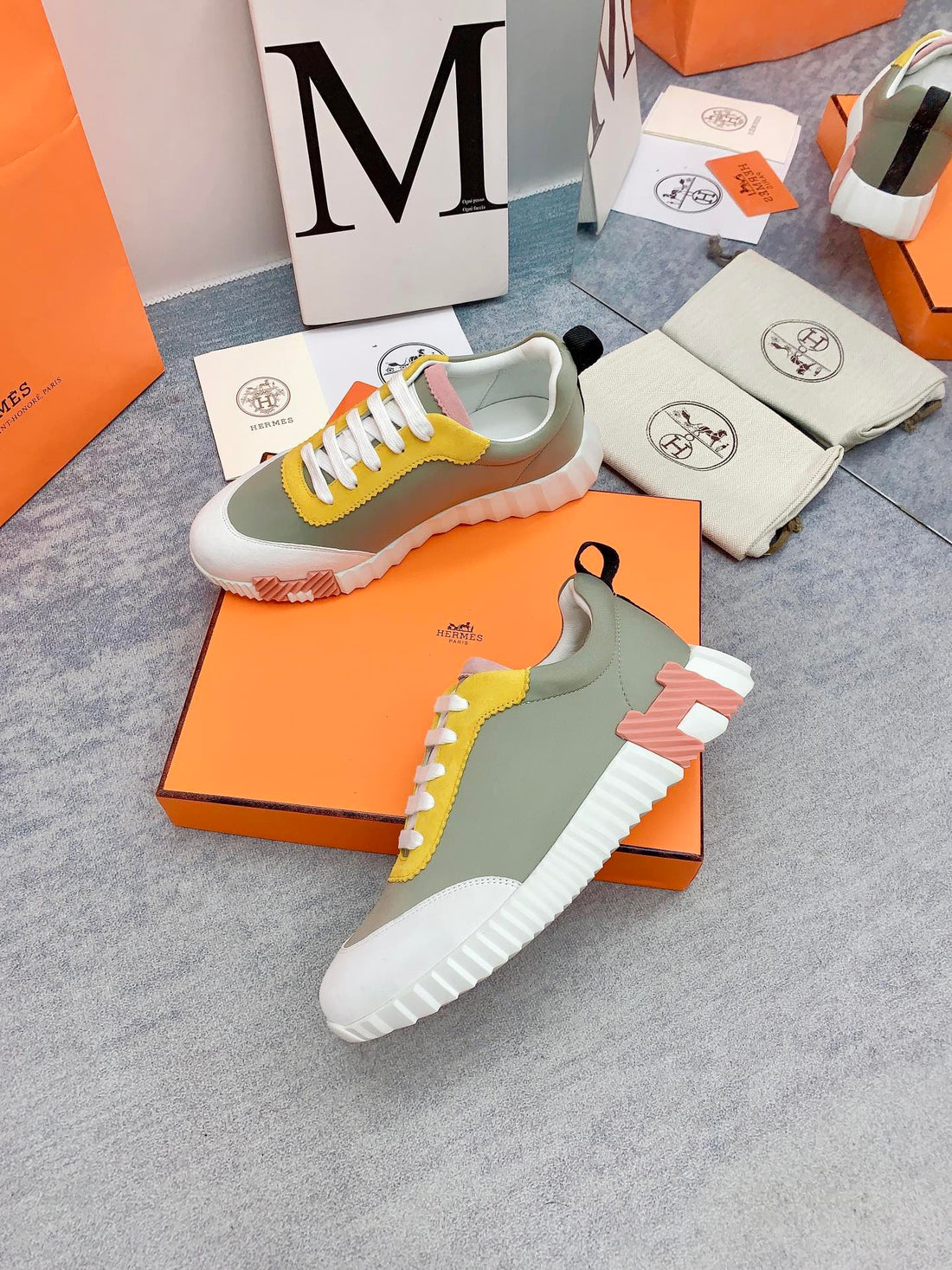 Hm Bouncing Sneaker In Multicolor Lambskin 106439