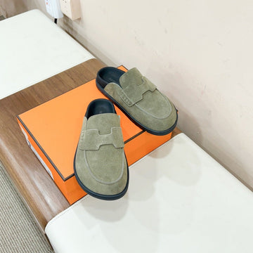 Hm Go Mule Khaki Suede