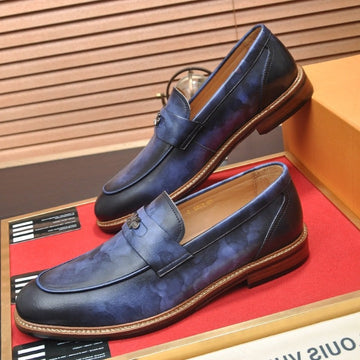 LV Flex Loafer In Cerulean Blue Calfskin