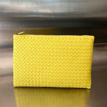 Intrecciato 30 In Light Yellow Lambskin