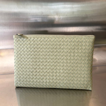 Intrecciato 30 In Light Grey Lambskin