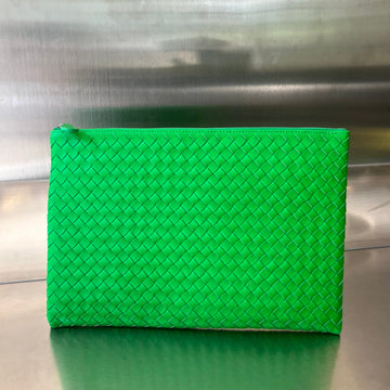 Intrecciato 30 In Emerald Green Lambskin