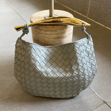Sardine 33 With Chain In Grey Lambskin