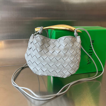 Sardine 20 With Chain In Light Grey Lambskin