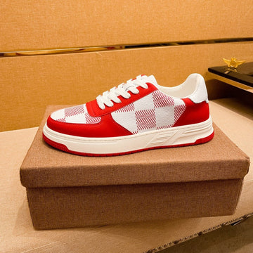 LV Beverly Sneaker White Red