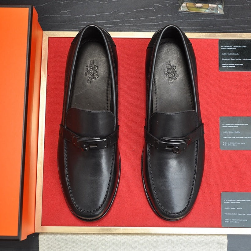 Hm Destin Loafer Black Calfskin