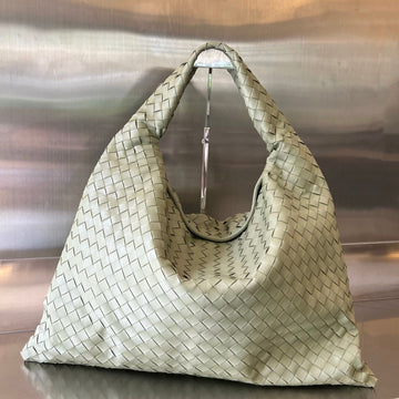 Large Hop 54 In Sardine Grey Lambskin
