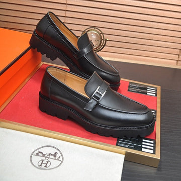 Hm Monterey Loafer Black Calfskin