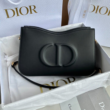 Mini Hobo 23 Bag In Black Calfskin