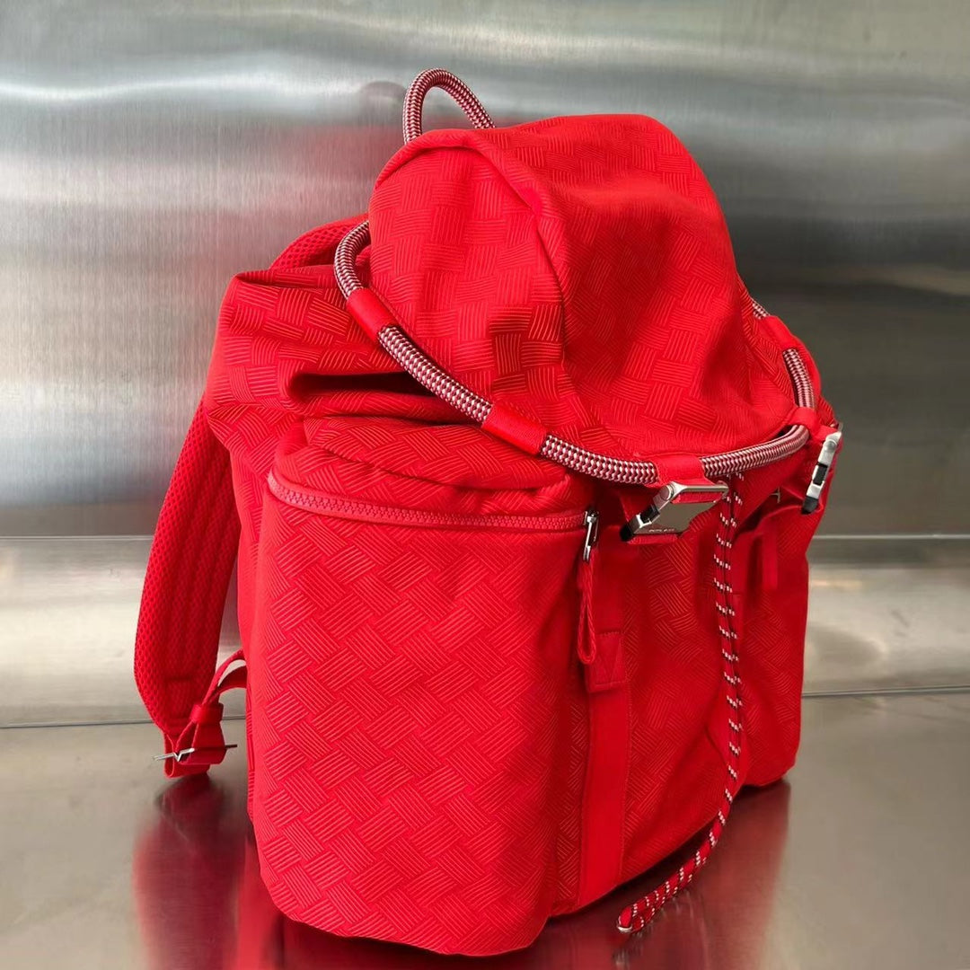 Alto 42 Backpack In Cherry Red Jacquard Fabric