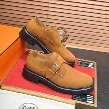 Hm Monk Strap Bronze Suede