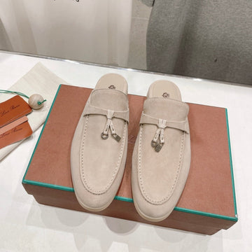 Lp Charms Walk Babouche Loafers Beige Suede