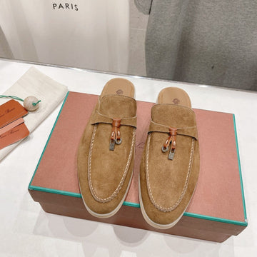 Lp Charms Walk Babouche Loafers Copper Suede