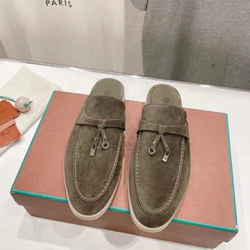 Lp Charms Walk Babouche Loafers Cedar Suede