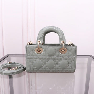 Micro Lady D-Joy 16.5 Rock Gray Lambskin