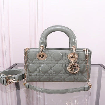 Small Lady D-Joy 22 Rock Gray Lambskin