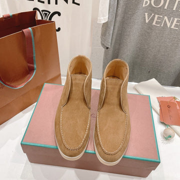 Lp High Top Open Walk Loafers Camel Suede
