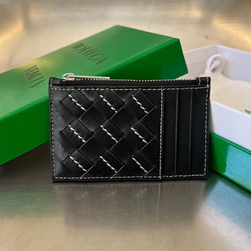Zipped Card Case 11 Black Calfskin