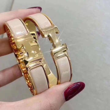 H Cream Bracelet