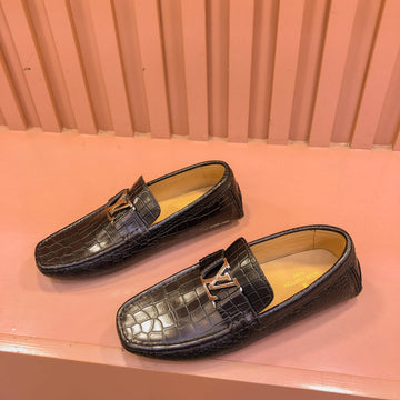 LV Loafer In Black Damier Calfskin