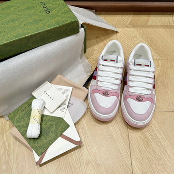 GG Women's Screener Trainer Light Pink Calfskin