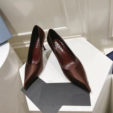 Pra Basic High-Heeled Chocolate Satin
