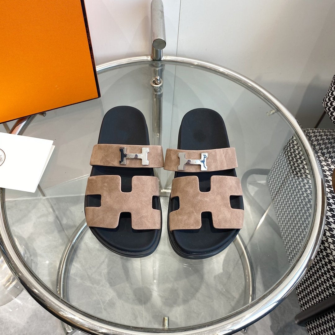 Chypre Sandal Light Brown Suede