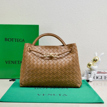 Bv Medium Andiamo 32 Brown Lambskin