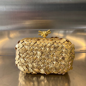 Golden Knot 19 In Golden Lambskin
