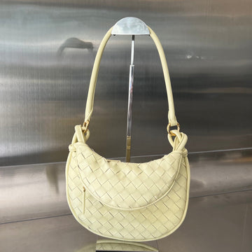 Small Gemelli 24 In Light Yellow Lambskin