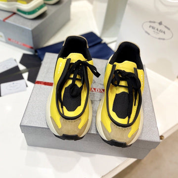Pra Systeme Brushed Sneakers Lemon Calfskin