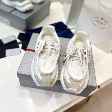 Pra Systeme Brushed Sneakers White Calfskin