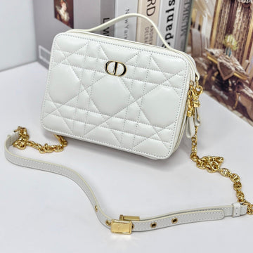 Caro Box 19 In White Calfskin