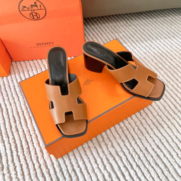 Hm Helia 60 Sandal Brown Lambskin 963250