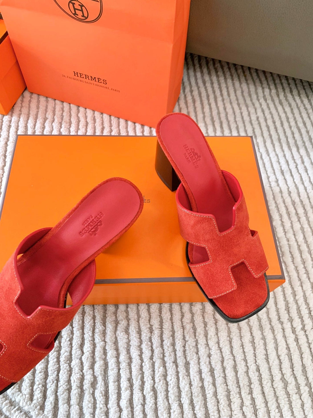 Hm Helia 60 Sandal Gac Red Suede 963257