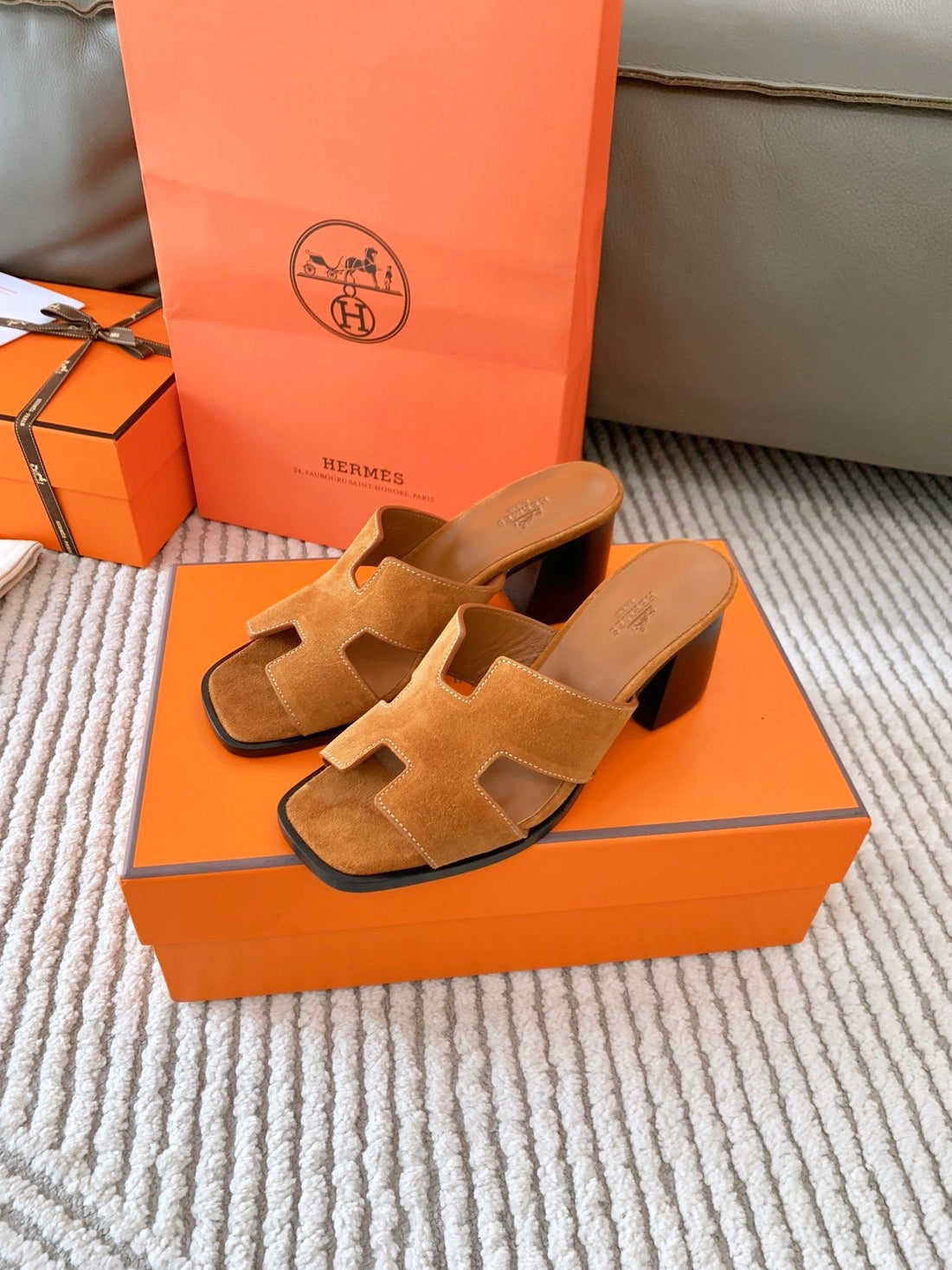 Hm Helia 60 Sandal Brown Suede 963258