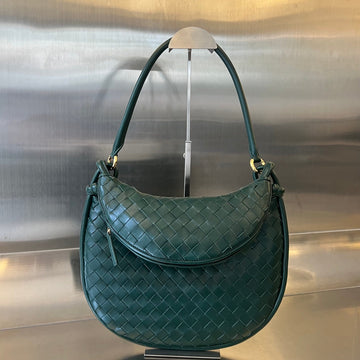 Medium Gemelli 36 Dark Green Lambskin
