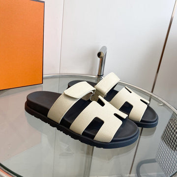 Chypre Epsom Sandal White Leather