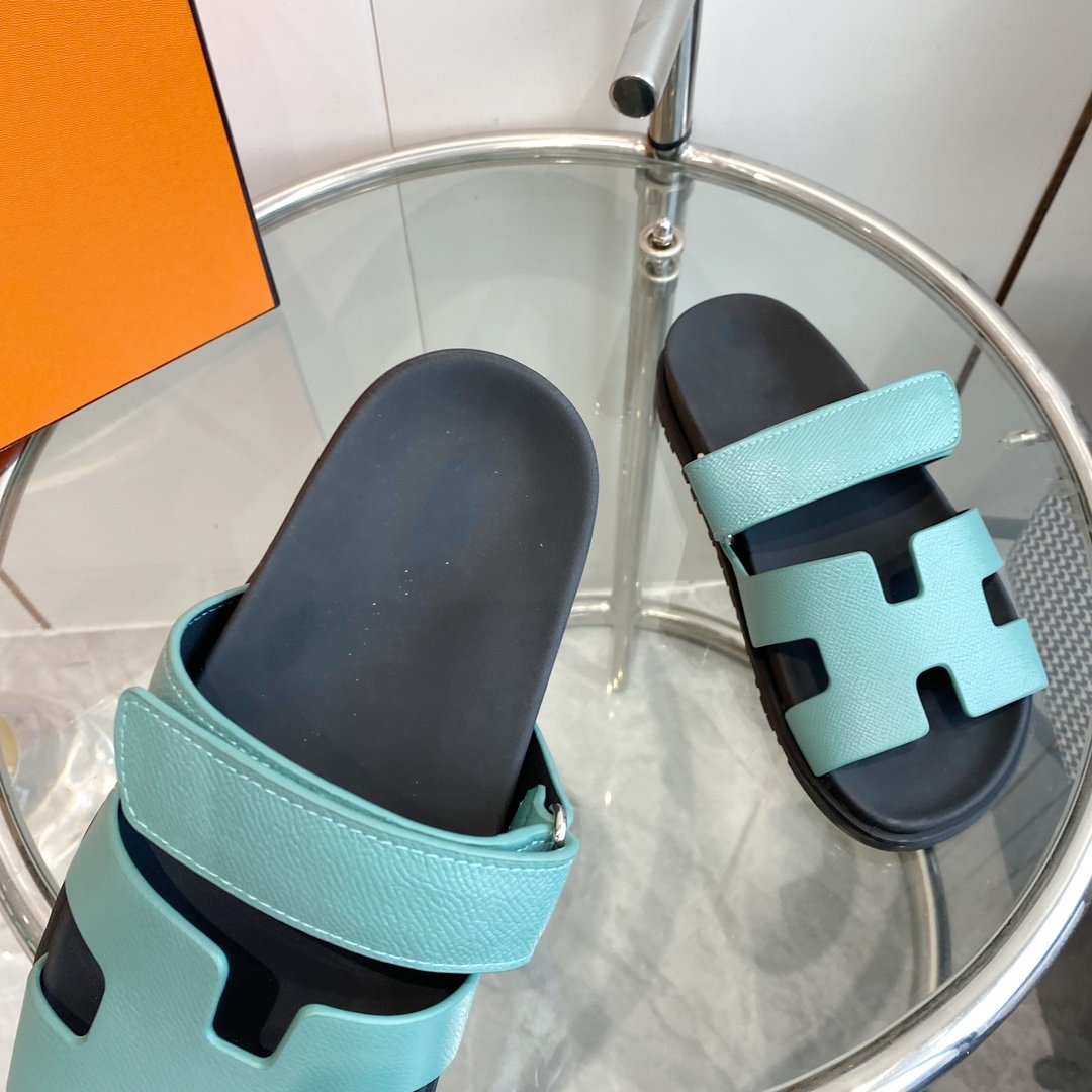Chypre Epsom Sandal Tiffany Leather
