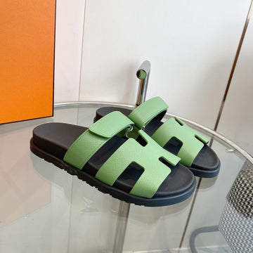 Chypre Epsom Sandal Light Green Leather