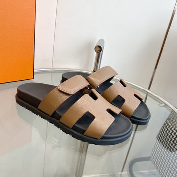 Chypre Epsom Sandal Brown Leather